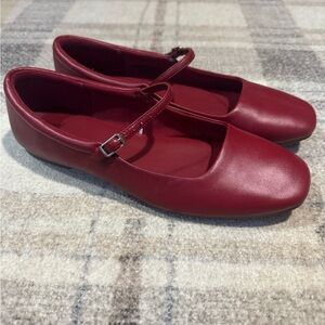 Wild Fable Burgundy Mary Jane Flats